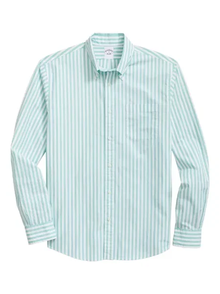 Cămașă Brooks Brothers cu dungi verde