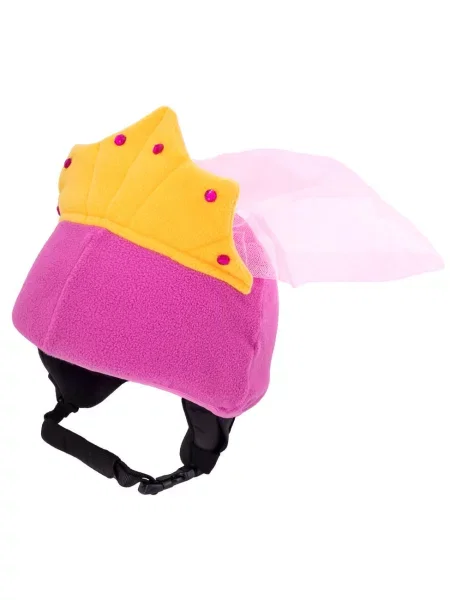 Czapka / nakładka na kask narciarski KSIĘŻNICZKA różowa