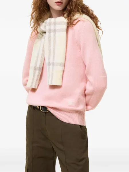 Pulover Burberry din cașmir roz
