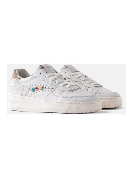 Sneakersy D.a.t.e. z ćwiekami białe