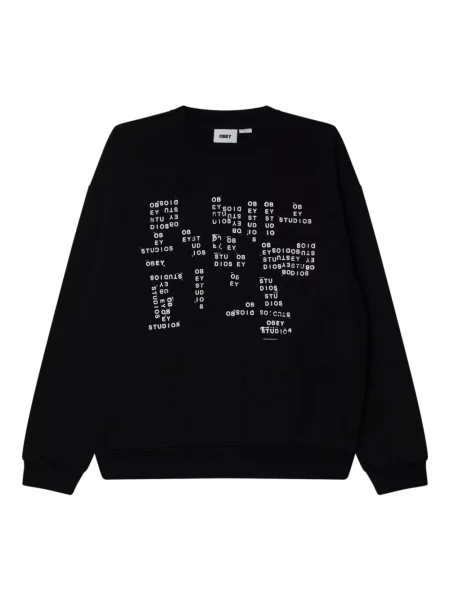 Bluza polarowa Obey polarowa czarna
