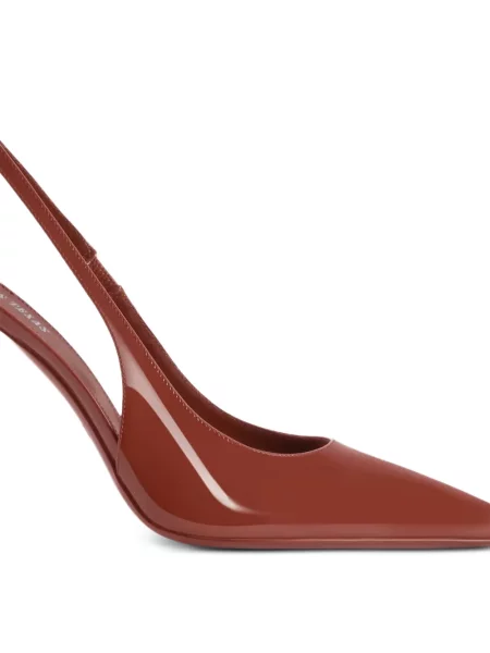 Pantofi cu toc Paris Texas slingback roșu