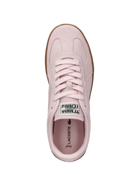Sneakerși Lacoste din piele de căprioară roz