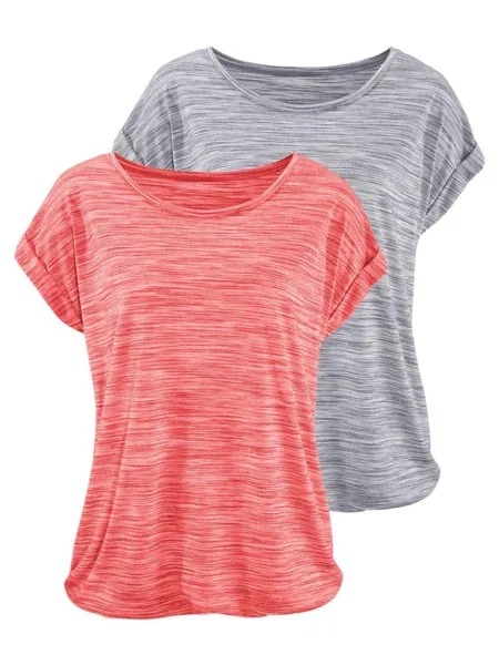 BEACH TIME Tricou amestecat / roz amestecat gri