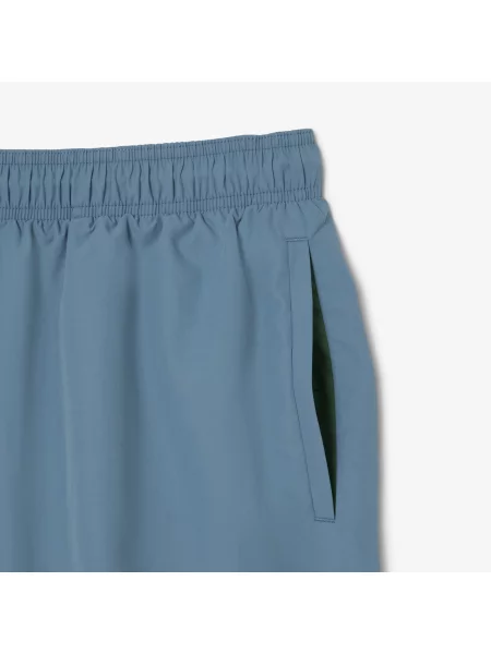 Lacoste Monochromatyczne Kąpielówki niebieskie