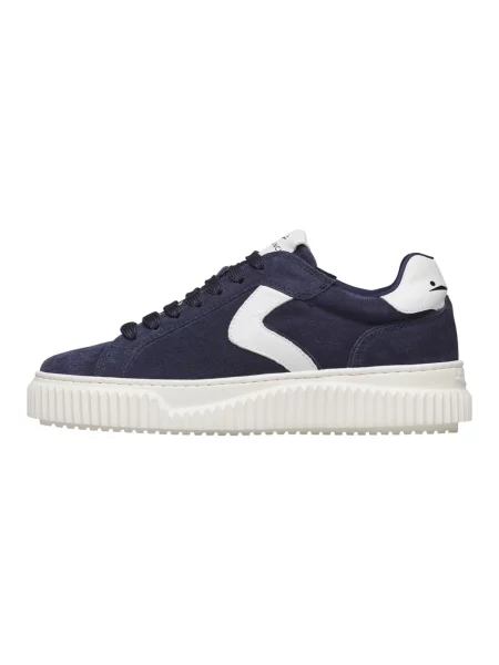 Sneakersy Voile Blanche skórzane niebieskie