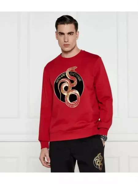 Armani Exchange Hanorac roșu
