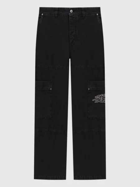 Штани-карго з вишивкою логотипа Off-white чорні