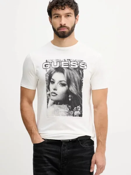Kratka majica Guess bež
