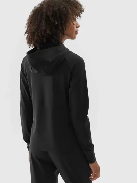 Bluza treningowa sportowa rozpinana szybkoschnąca czarna