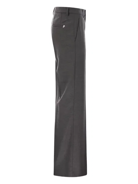 Pantaloni Dondup cu autograf gri