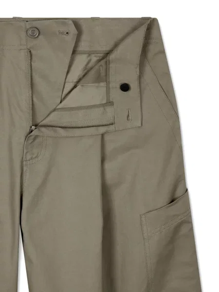 Pantaloni cargo Studio Tomboy plisate verde