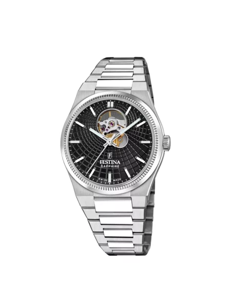 FESTINA Analogové hodinky Automatic watch Rivé Swiss Made' černá