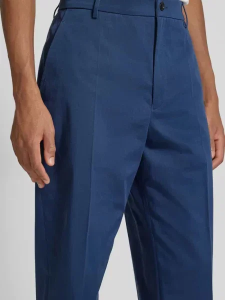 Chinosy z kantami Kenzo granatowe
