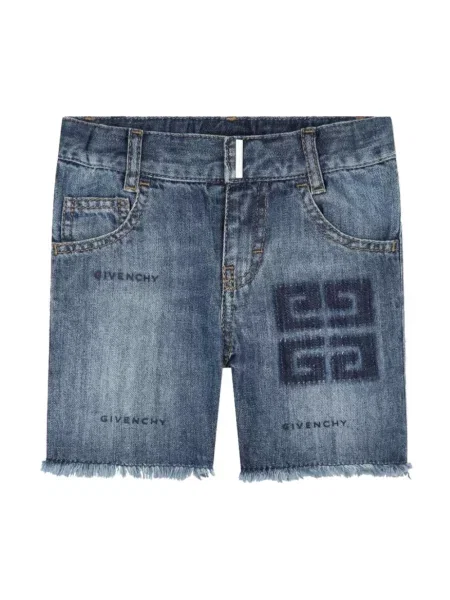 Szorty jeansowe dziecięce Givenchy niebieskie