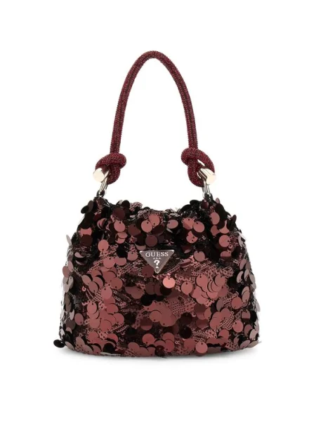 Guess Дамска чанта Червен винено червено