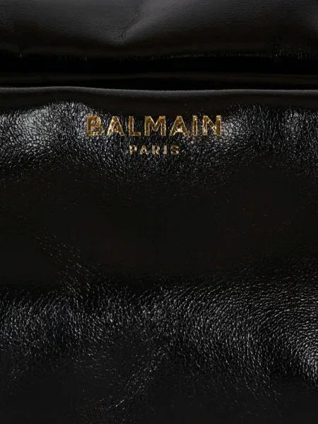 Colier Balmain din piele negru