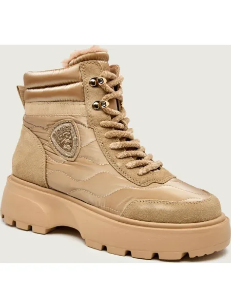 Botine Blauer din piele bej