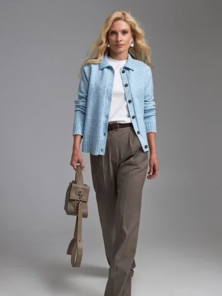 Вовняний Кардиган TrikoBakh блакитний