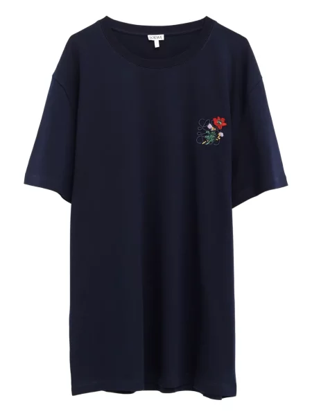 Tricou Loewe cu model floral albastru