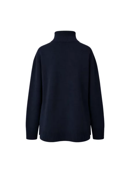 Sweter z golfem Gran Sasso do golfa niebieski