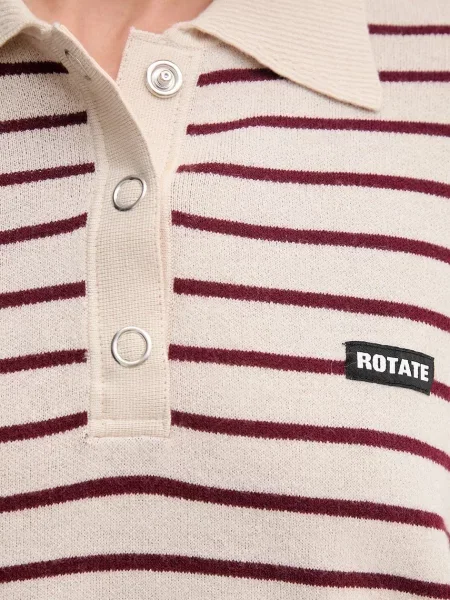 Шерстяной свитер Rotate бежевый
