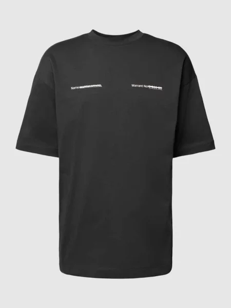 T-shirt o kroju oversized z okrągłym dekoltem Multiply Apparel czarna