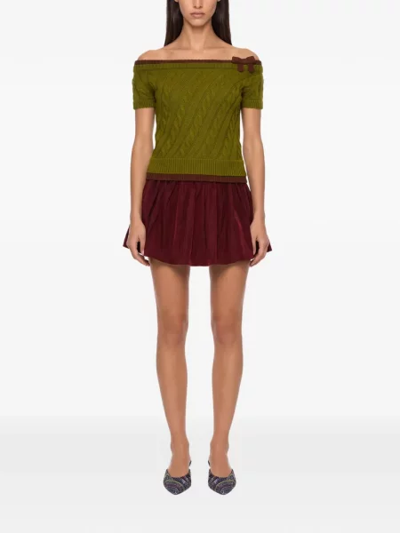 Top Shushu/tong tricotate verde