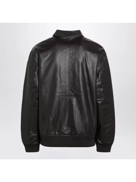 Kurtka skórzana Carhartt Wip brązowa