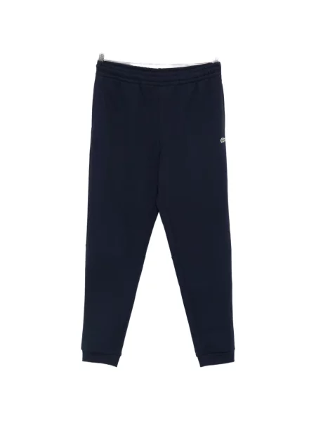 Pantaloni Lacoste alergare cu autograf albastru