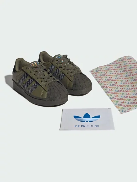 Детские кеды Adidas зеленые