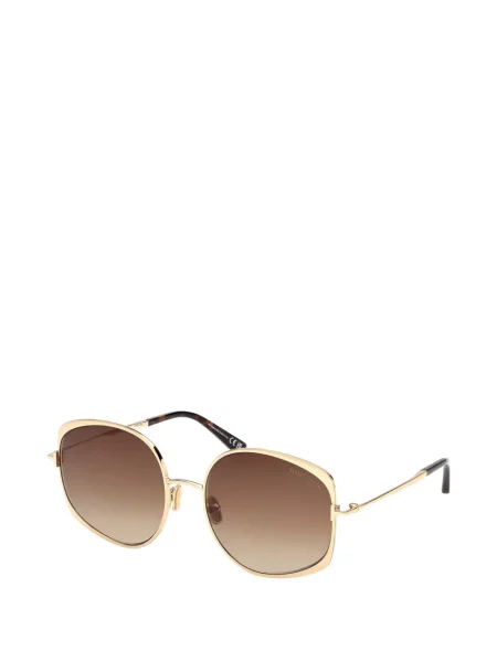 Ochelari de soare ovali Tom Ford Eyewear auriu