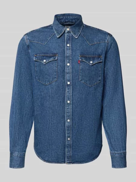 Koszula jeansowa o kroju regular fit z czystej bawełny model ‘BARSTOW WESTERN’ Levi's niebieska