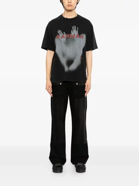 Tricou Warman cu imagine negru