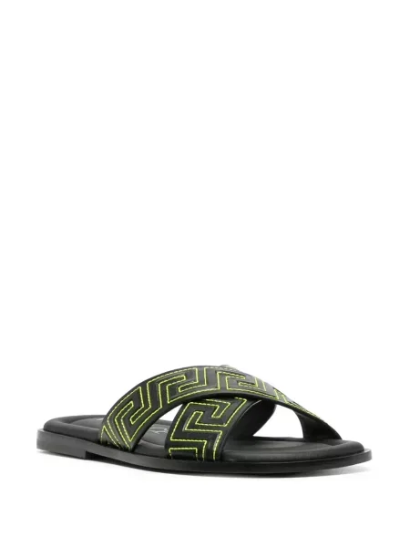 Papuci Versace din piele negru
