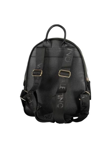 Lniany plecak Valentino Bags czarny