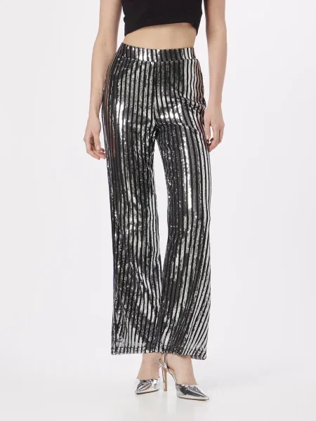 Oasis Pantaloni / argintiu negru