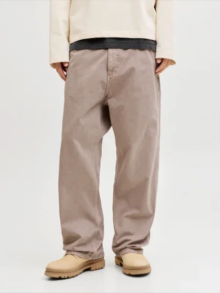JACK & JONES Pantaloni JPSTALEX RAYE WORKER maro negru