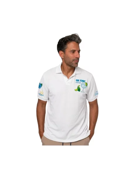 Koszulka polo Mc2 Saint Barth biała