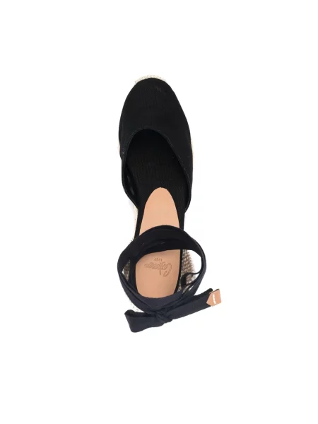 Espadryle Castaner skórzane czarne