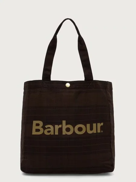 Barbour shopper torba od pamuka smeđa