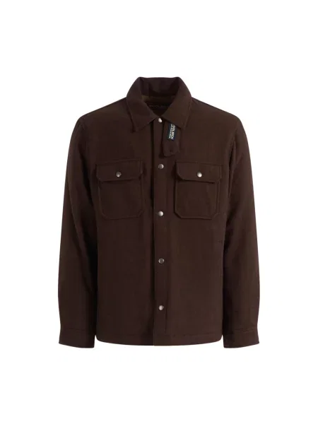 Kurtka koszulowa Woolrich brązowa