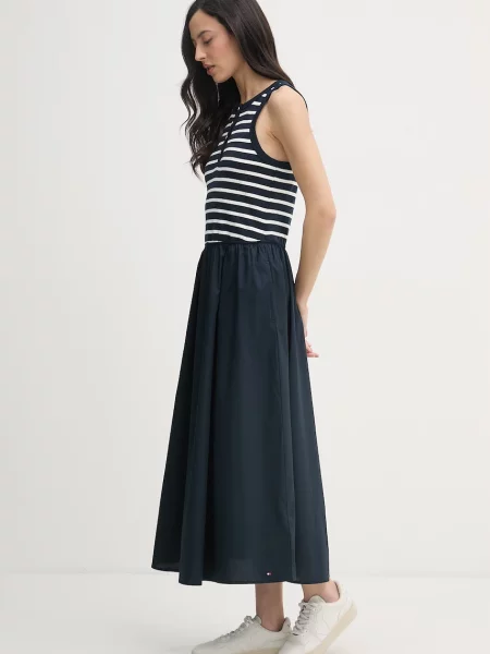 TOMMY HILFIGER Rochie albastru închis alb