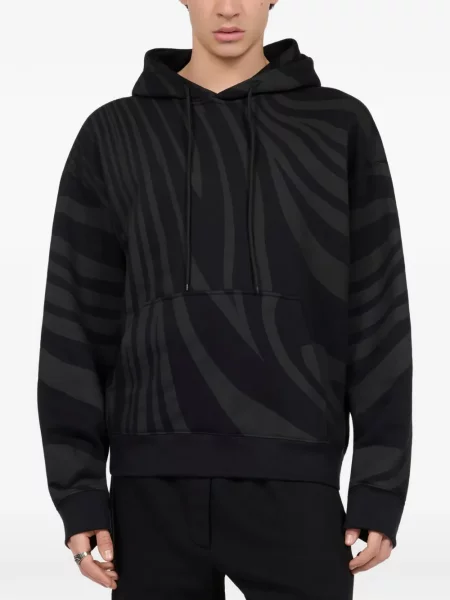 Ζεβρε hoodie Roberto Cavalli με σχέδιο μαύρο