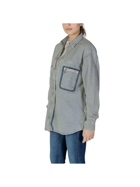 Replay Koszula Wierzchnia blau niebieska