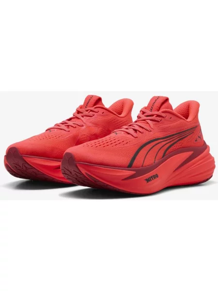 Buty do biegania Puma MagMax NITRO 2 koral bordowy 40 czerwony