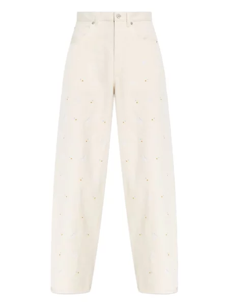 Blugi Marni cu broderie alb