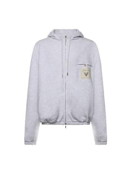 Bluza z kapturem Jacquemus z kapturem szara