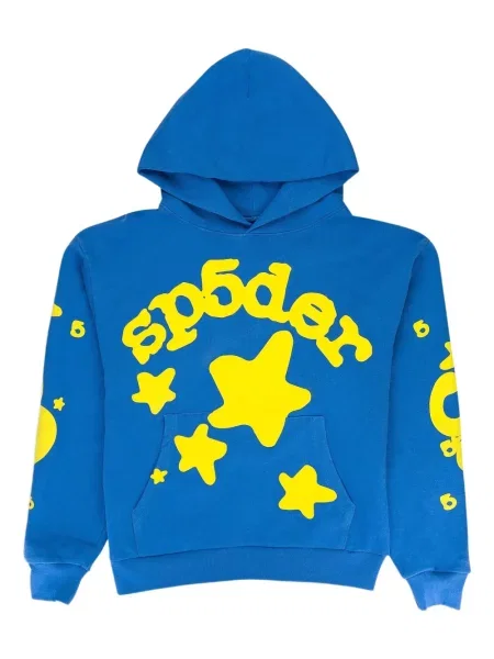 Hanorac cu glugă Sp5der albastru