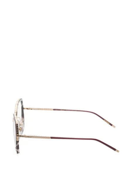 Ochelari de soare Chopard cu imprimeu geometric maro